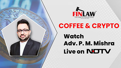 Adv. P. M. Mishra speaks about Cryptocurrency Live on NDTV's Coffee & Crypto - Finlaw Consultancy.