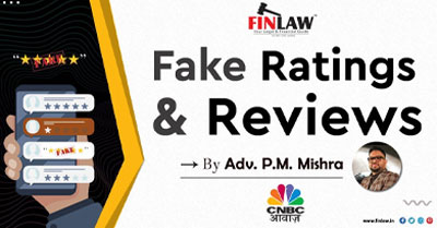 Fake Ratings & Reviews Online - Adv. P. M. Mishra of Finlaw Consultancy Live on CNBC Awaaz.